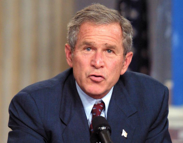 George W Bush decide ahora no entrometerse en el matrimonio gay