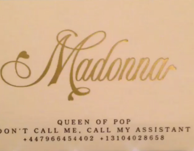 Madonna publica en Instagram el teléfono de su asistente