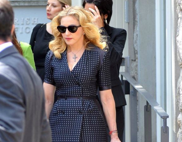 Madonna asiste al funeral de David Collins, un íntimo amigo arquitecto