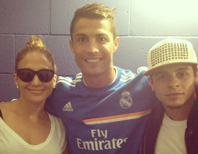 Jennifer Lopez se reúne con el Real Madrid en Los Angeles