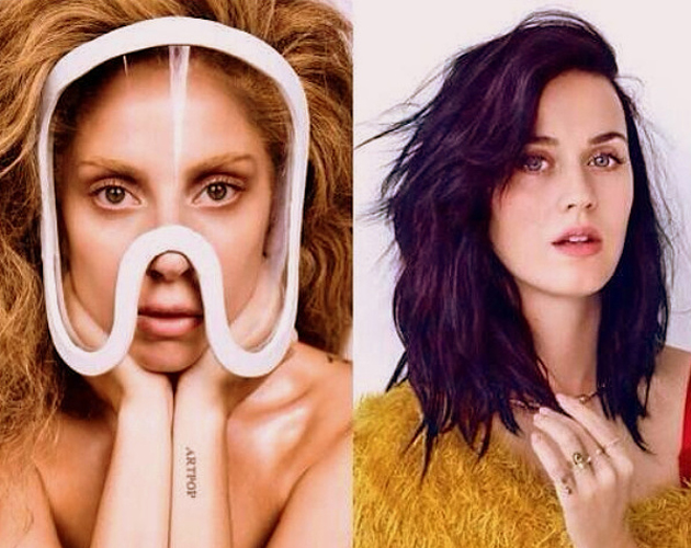 Lady Gaga y Katy Perry, competidoras pero amigas ante la filtración de sus singles 'Roar' y 'Applause'