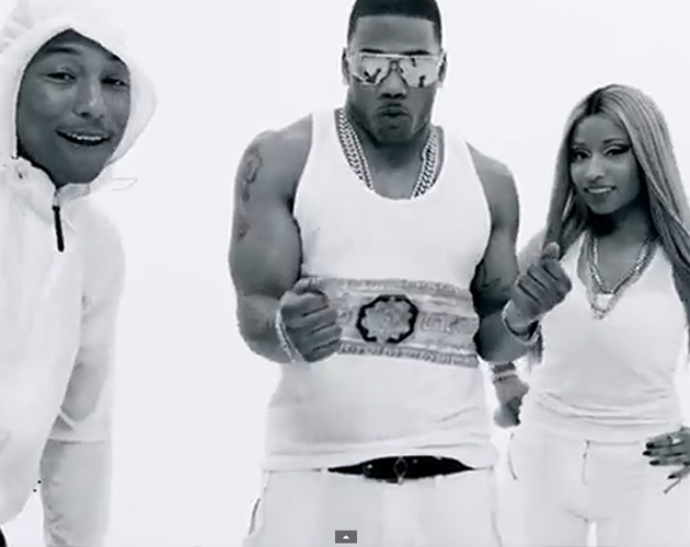 Nicki Minaj y Pharrell, en el vídeo de 'Get Like Me' de Nelly
