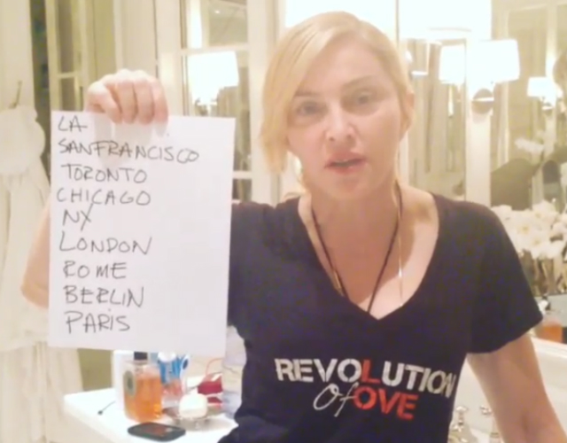 Madonna prepara exposiciones de 'Revolution of Love' en todo el mundo