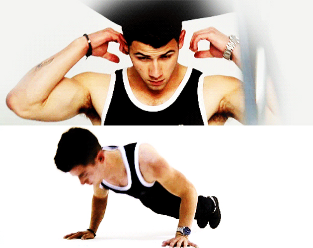 Nick Jonas Men's fitness