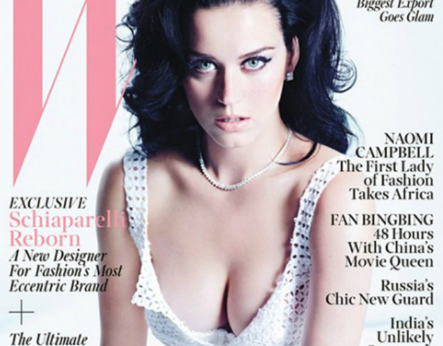 Katy Perry, escotadísima en el último número de 'W'