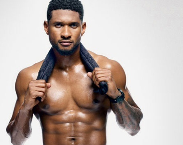 Usher, sin camiseta para 'Men's Health'