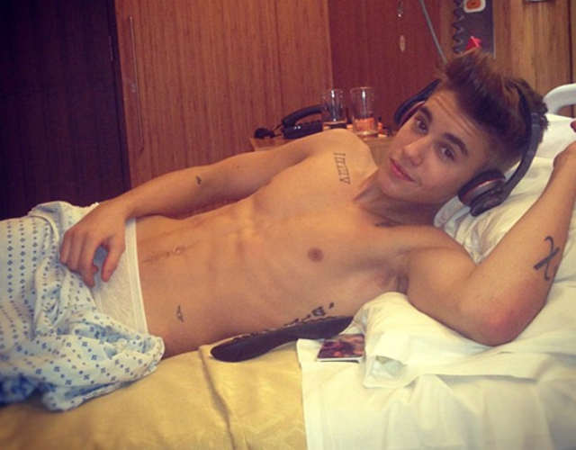 Las mejores selfies de Justin Bieber sin camiseta en Instagram