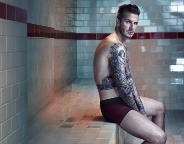 David Beckham desnudo para anunciar calzoncillos