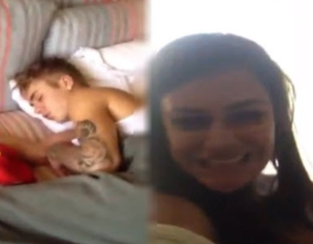 Justin Bieber, grabado durmiendo junto a una prostituta