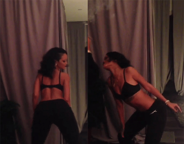 Rihanna twerking