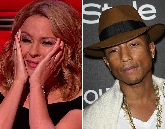 Kylie lloró con Pharrell en el estudio