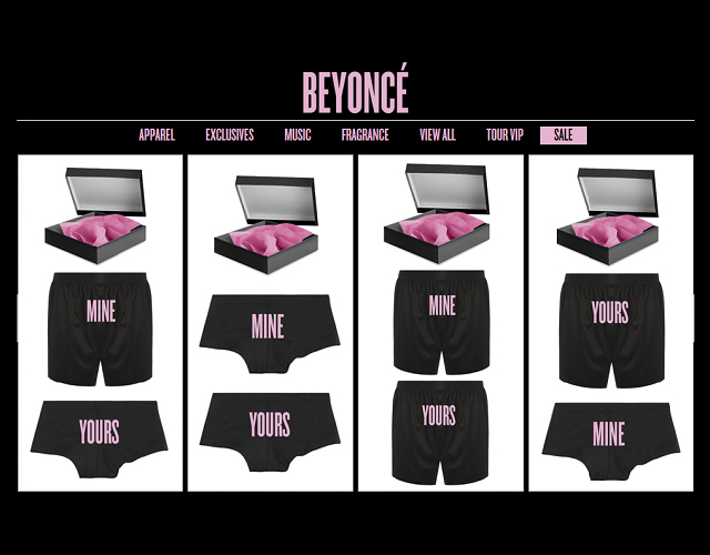 Beyoncé lanza ropa interior para gays