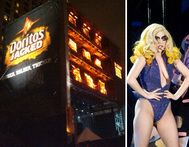 Lady Gaga no puede actuar en un escenario con forma de máquina expendedora de Doritos