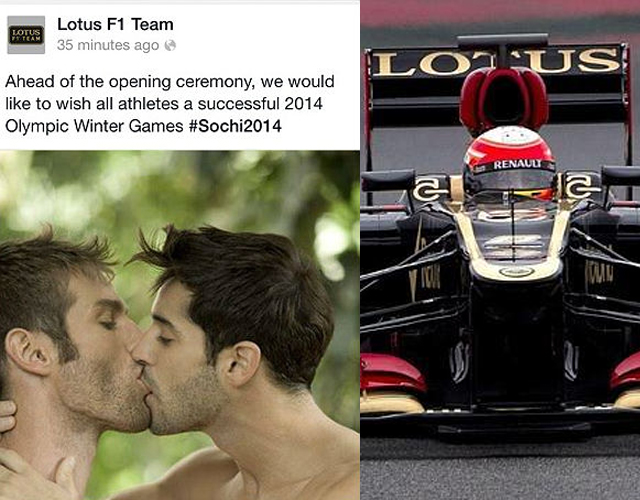 El equipo Lotus de Fórmula 1, obligado a pedir perdón por defender a los gays