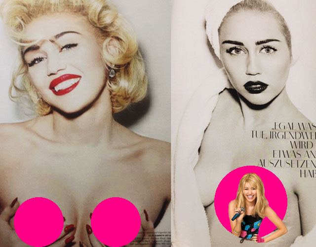 Miley Cyrus desnuda sus pechos para 'Vogue' Alemania