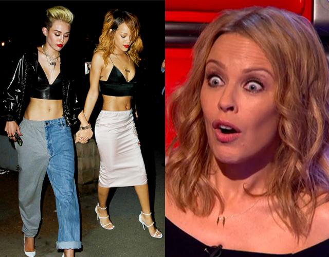 Kylie Minogue defiende a Miley Cyrus y Rihanna