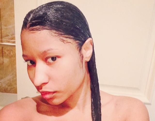 Nicki Minaj desnuda sin maquillaje ni peluca