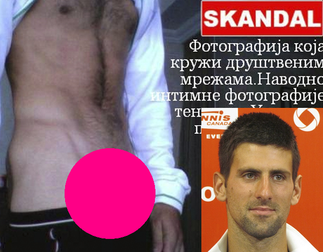 Se filtran las fotos de Novak Djokovic desnudo
