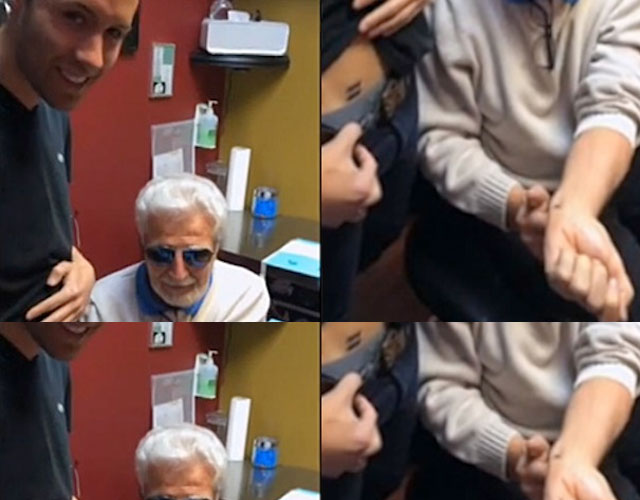 Un abuelo de 80 años se tatúa el signo del matrimonio igualitario para apoyar a su nieto gay