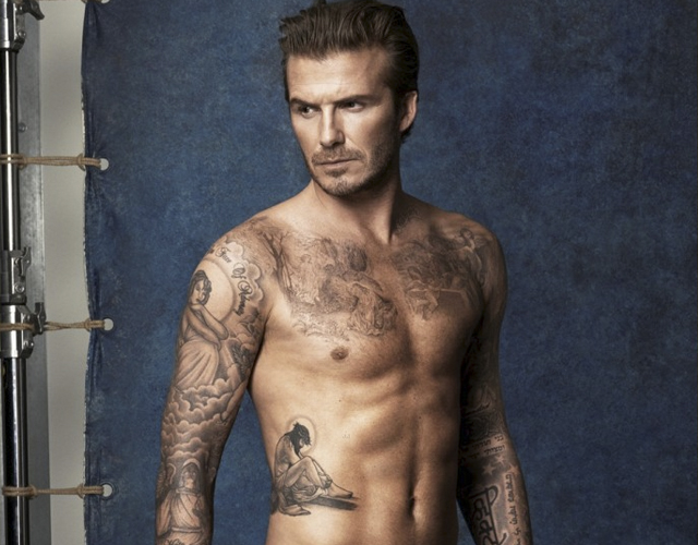 David Beckham sin camiseta para anunciar bañadores de H&M