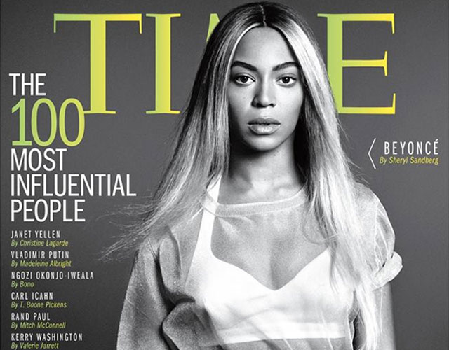 Beyoncé, portada de Time y elegida persona más influyente del mundo