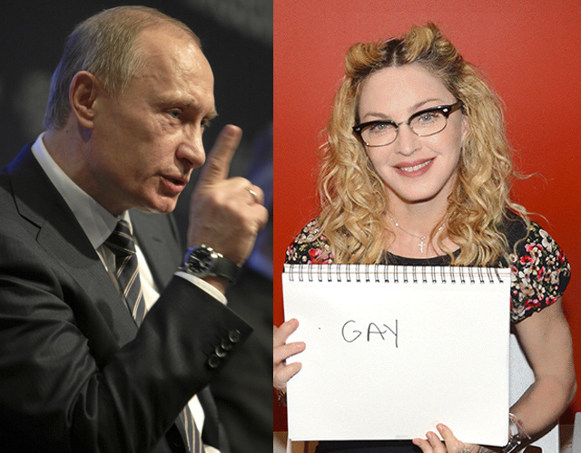 Madonna enfada a los gays con su "insulto" a Putin