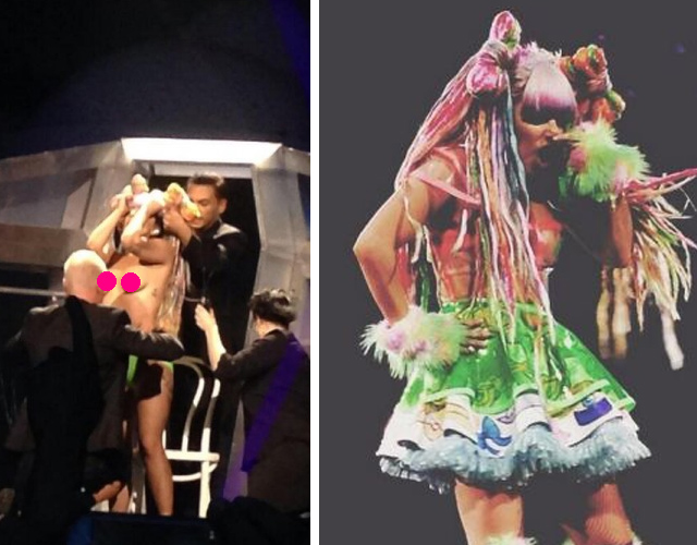 Lady Gaga, desnuda en el primer 'Artrave: The ARTPOP Ball Tour'