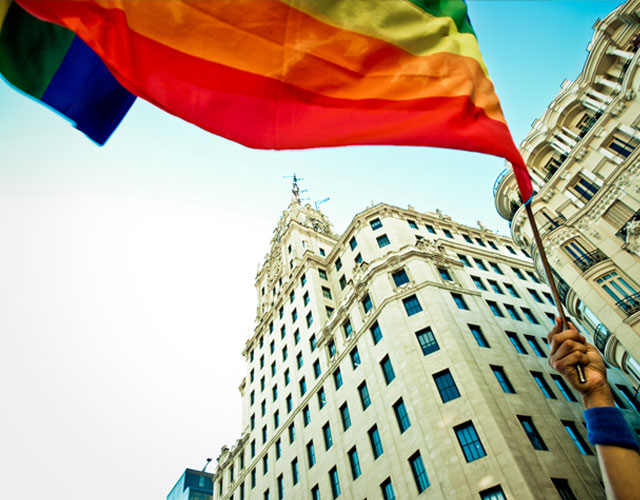 "Nos manifestamos por quienes no pueden", lema del Orgullo Gay 2014 en Madrid