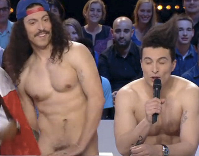 Twin Twin, los franceses de Eurovisión, desnudos en la tele