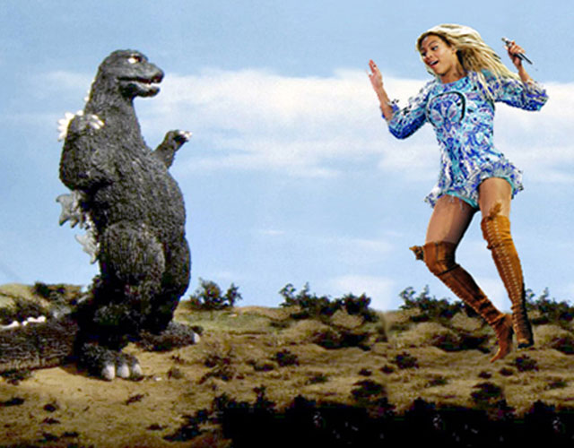 Beyoncé, como Godzilla en el viral del momento