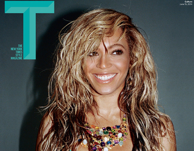 Beyoncé, mojada en la portada de 'T'
