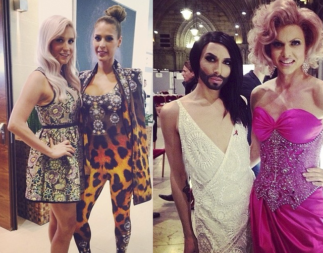 Kesha y Conchita Wurst, en el Life Ball 2014