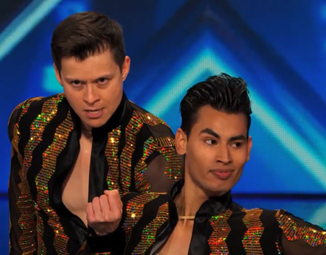 Gay y hetero bailando salsa America's Got Talent