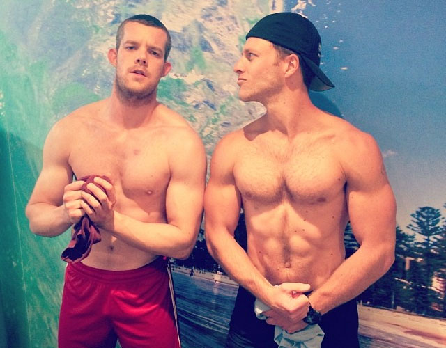 Russell Tovey sin camiseta