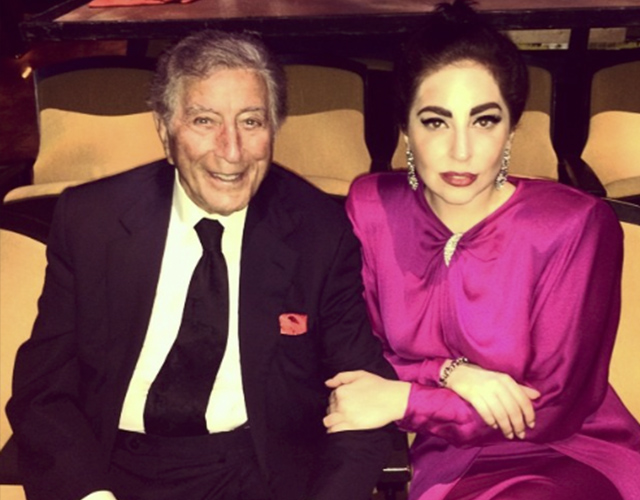 Lady Gaga se disfraza de abuela para grabar su disco con Tony Bennett