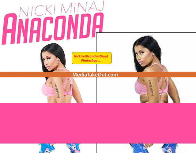 Las fotos sin retocar de 'Anaconda' de Nicki Minaj