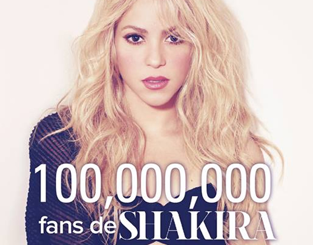 Shakira, primera persona en llegar a los 100 millones de fans en Facebook