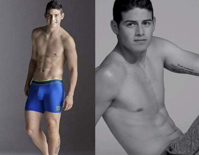 James Rodríguez desnudo: el madridista, modelo de ropa interior