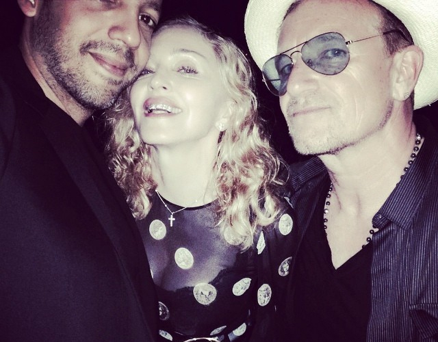 Madonna se hace una foto con Bono ¿posible colaboración?