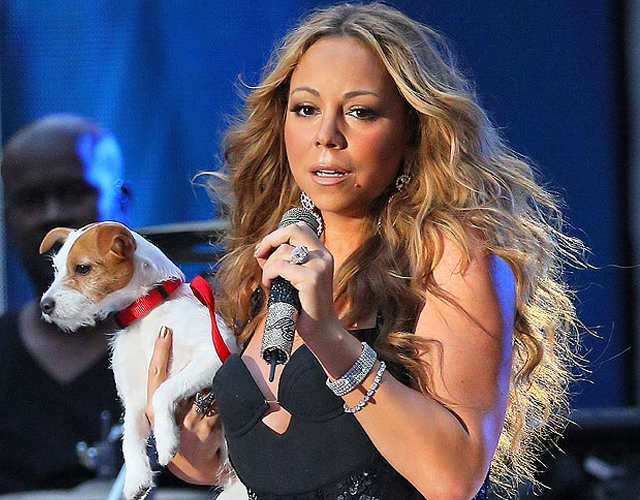 Resultado de imagen de mariah carey y su perro