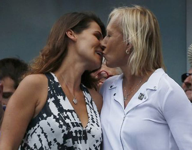 Martina Navratilova pide matrimonio a su novia durante el Abierto de Estados Unidos