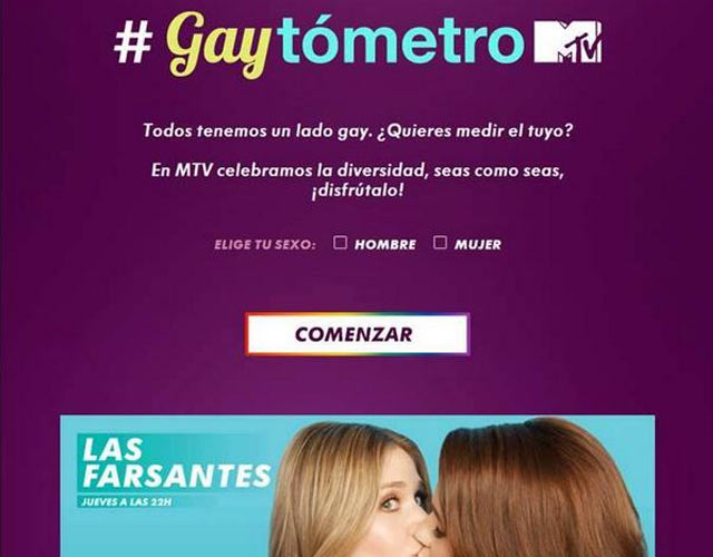 MTV, criticada por su medidor del nivel de homosexualidad, el Gaytómetro