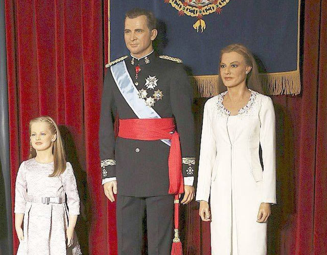 Las terroríficas figuras de cera de Letizia, Leonor y Felipe