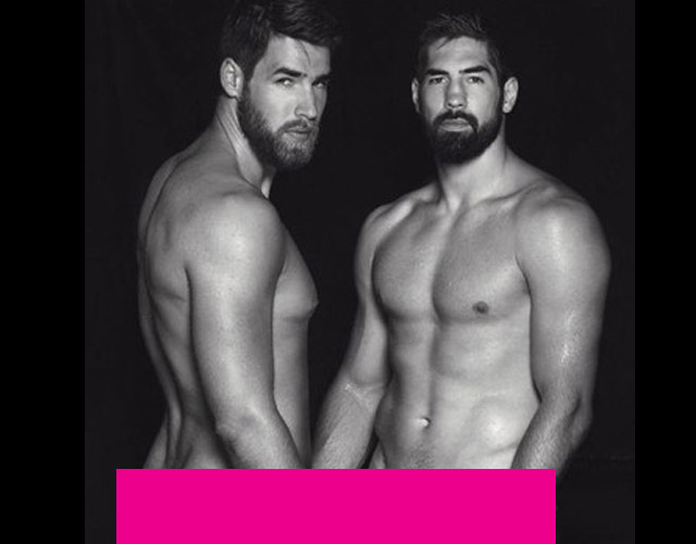 Un jugador del Barça de balonmano, desnudo con su hermano en un calendario