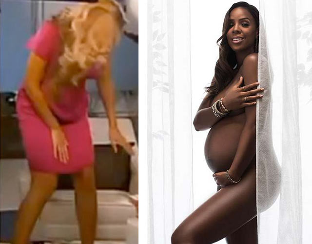 Kelly Rowland, desnuda y embarazada