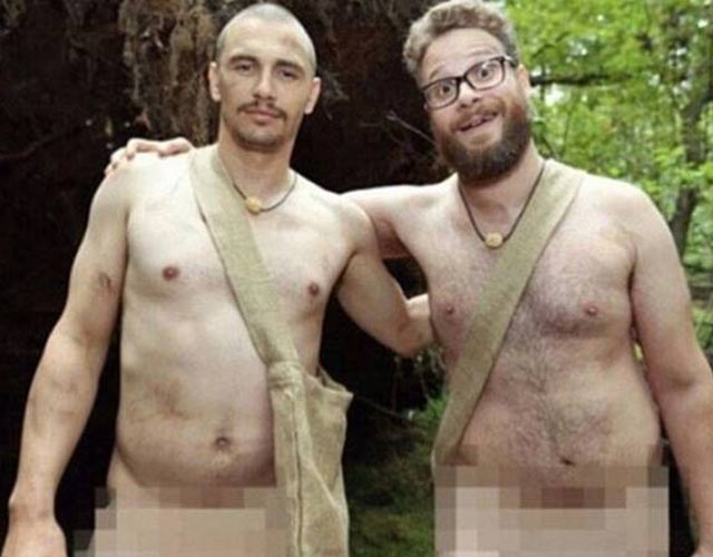 Seth Rogen y James Franco desnudos en el bosque