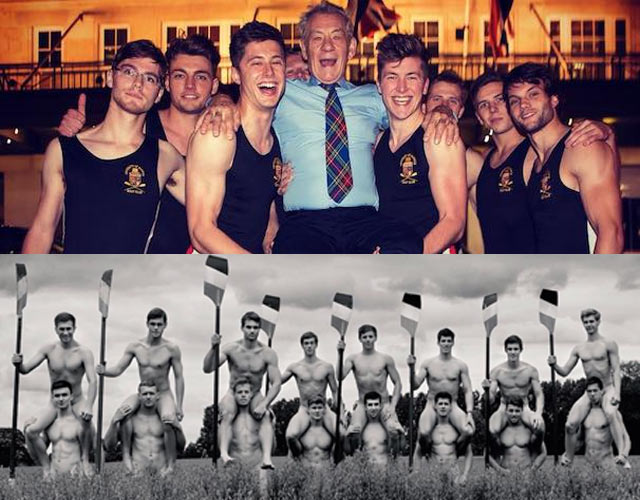 Ian McKellen presenta a los Warwick Rowers, desnudos en su calendario 2015