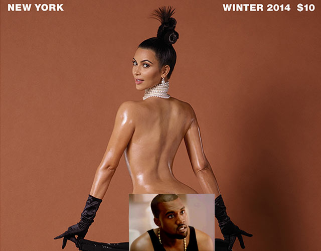 Kim Kardashian desnuda su enorme culo en Paper
