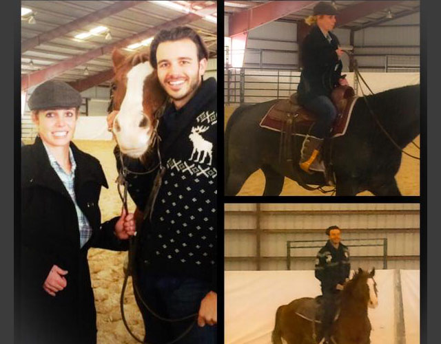 Britney Spears monta a caballo en el cumpleaños de su novio