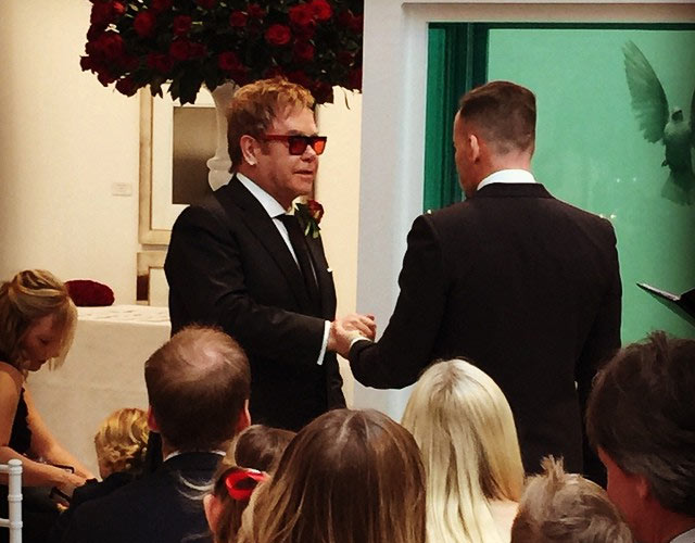 Fotos de la boda de Elton John y David Furnish